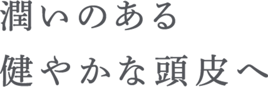 潤いのある健やかな髪へ